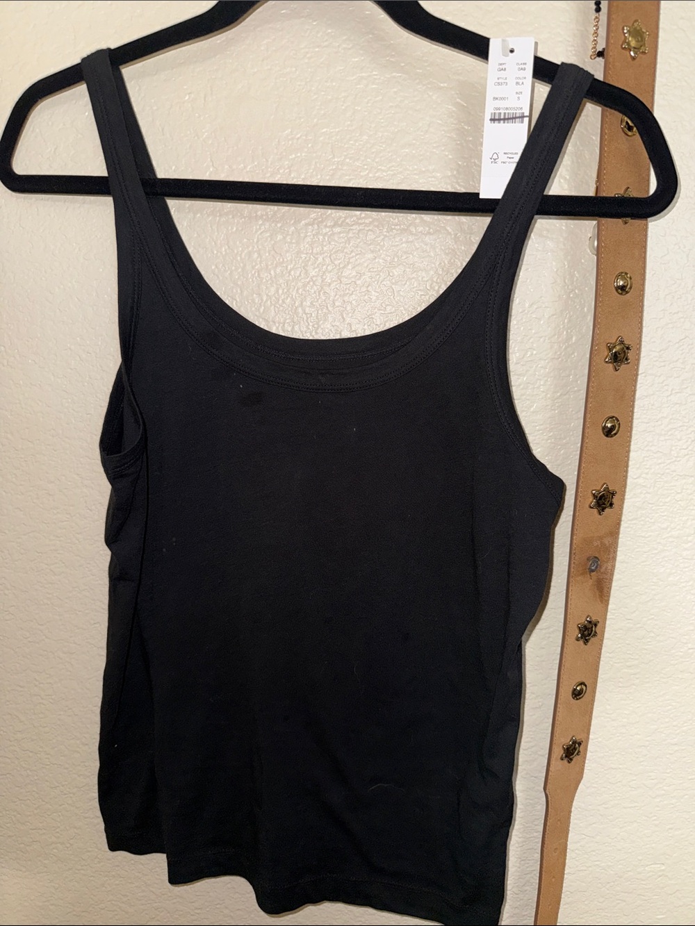 J. Crew Black Scoop-Neck Tank Top